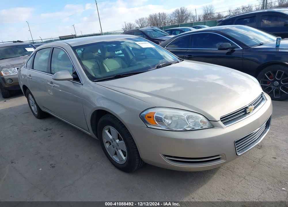 2008 CHEVROLET IMPALA LT VIN: 2G1WT58K889237981