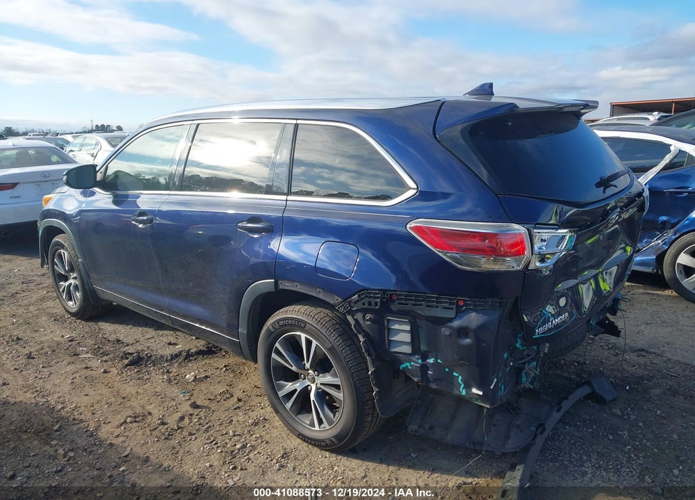 2016 TOYOTA HIGHLANDER XLE V6 VIN: 5TDJKRFH5GS317070