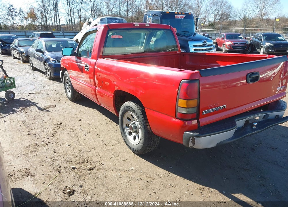 2005 GMC SIERRA 1500 WORK TRUCK VIN: 1GTEC14X15Z100654