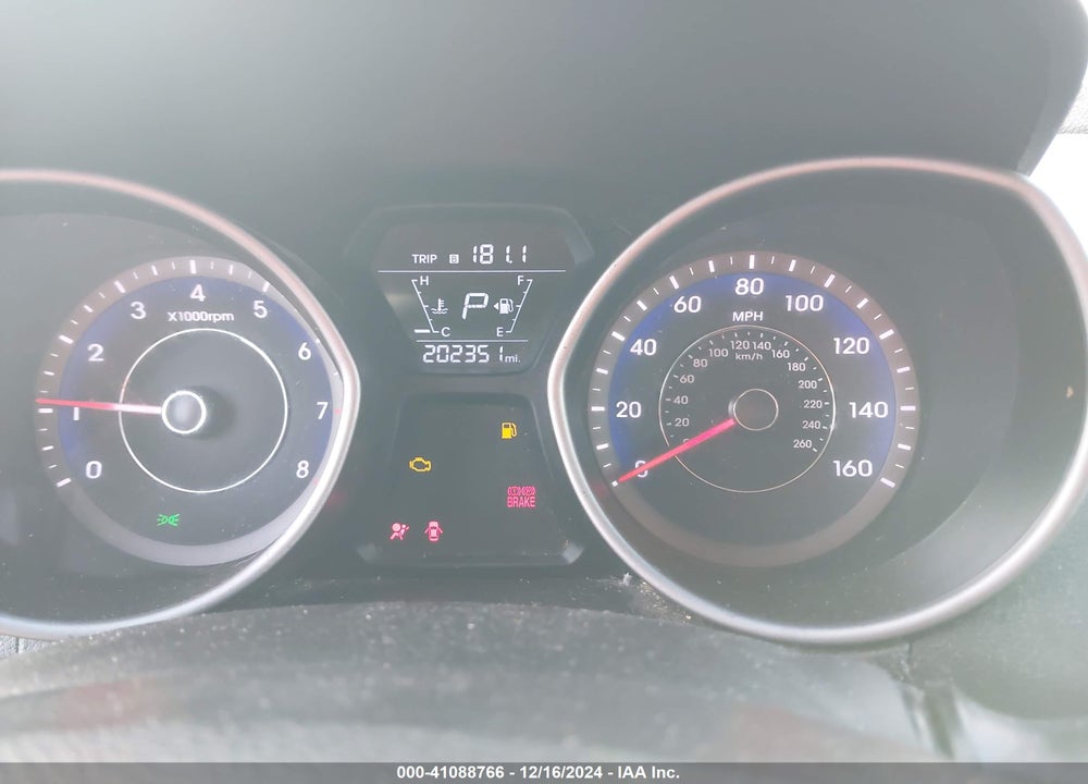 2014 HYUNDAI ELANTRA LIMITED VIN: KMHDH4AE7EU080193