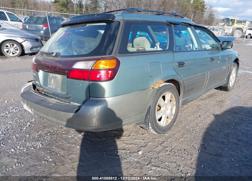 2004 SUBARU OUTBACK VIN: 4S3BH675647608611