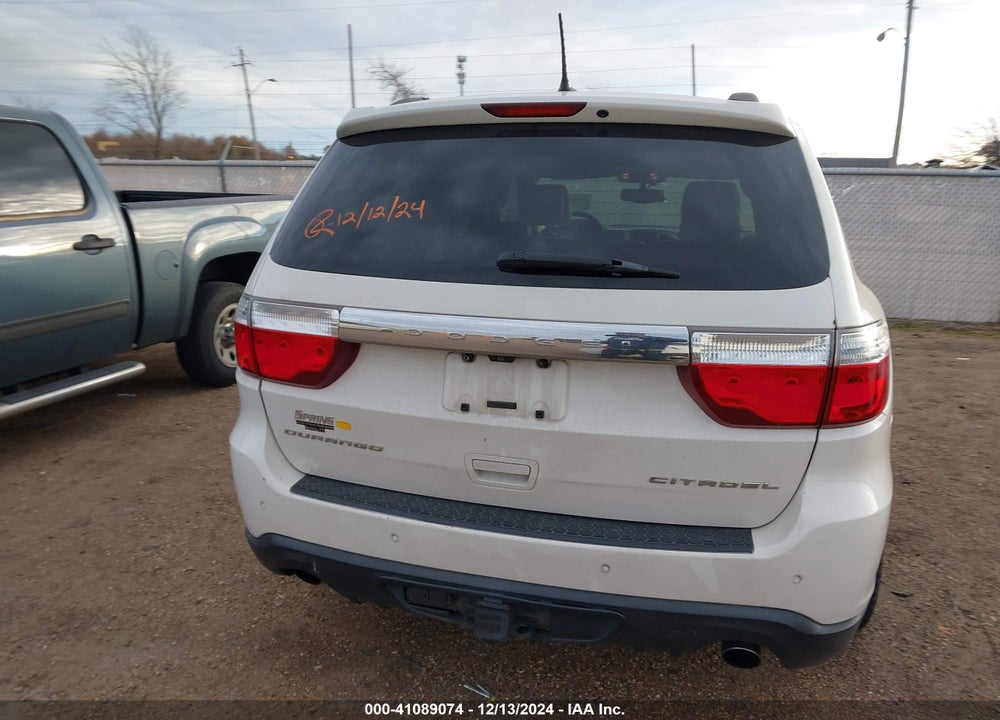 2012 DODGE DURANGO CITADEL VIN: 1C4SDHETXCC361284