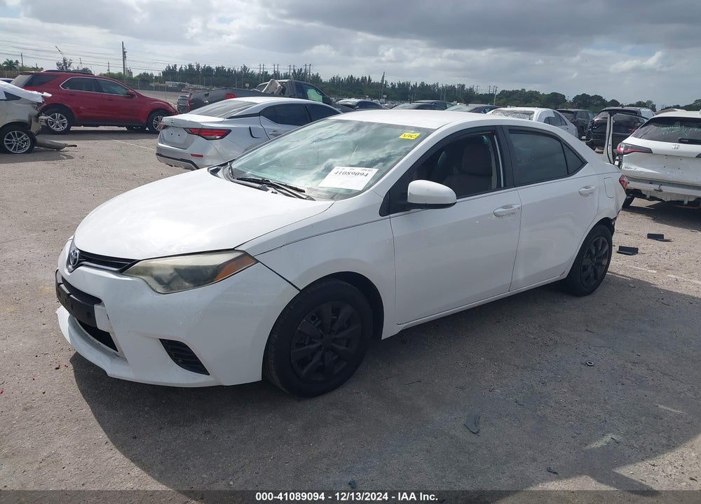 2016 TOYOTA COROLLA LE VIN: 2T1BURHE3GC642844