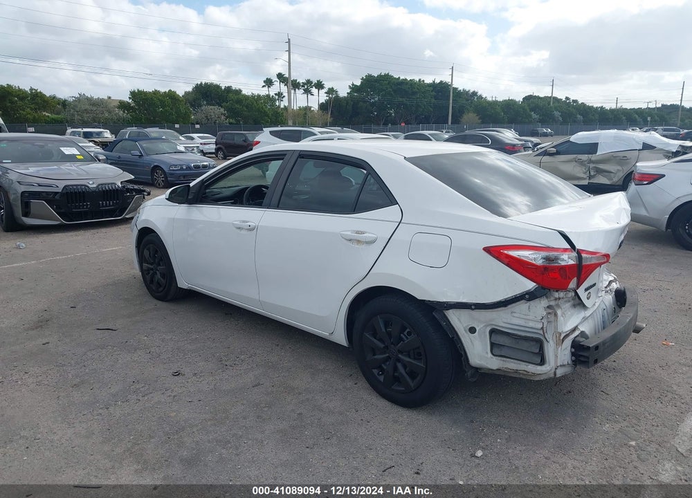 2016 TOYOTA COROLLA LE VIN: 2T1BURHE3GC642844