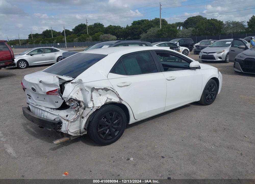 2016 TOYOTA COROLLA LE VIN: 2T1BURHE3GC642844