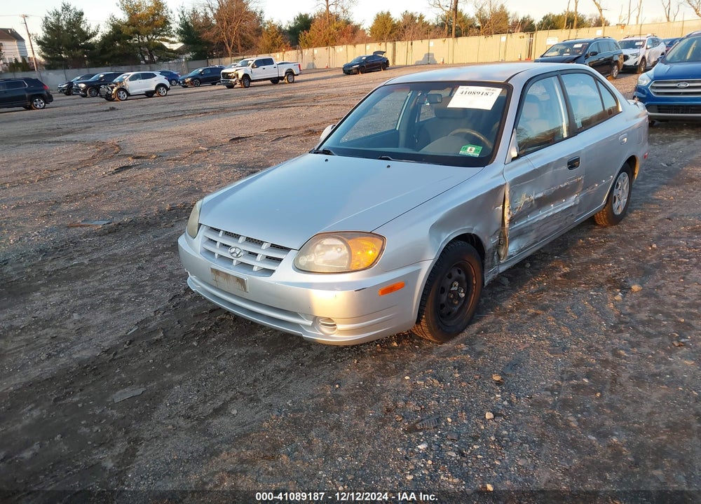 2003 HYUNDAI ACCENT GL VIN: KMHCG45C13U478021