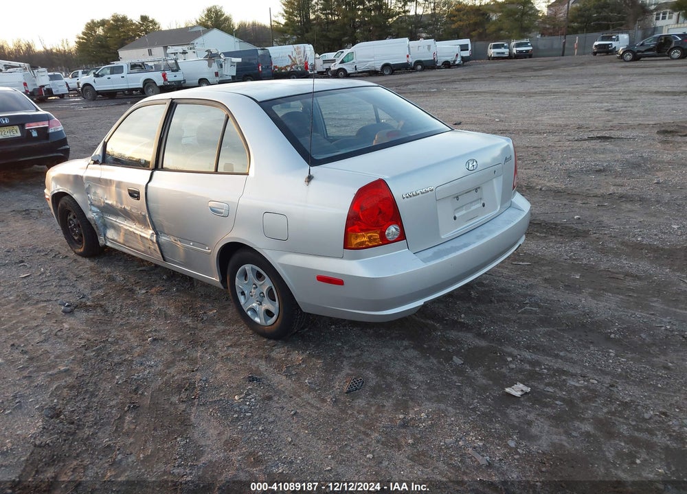 2003 HYUNDAI ACCENT GL VIN: KMHCG45C13U478021