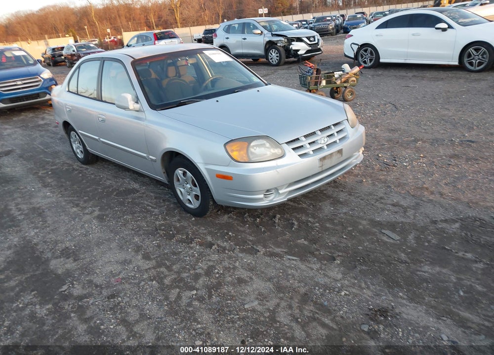 2003 HYUNDAI ACCENT GL VIN: KMHCG45C13U478021