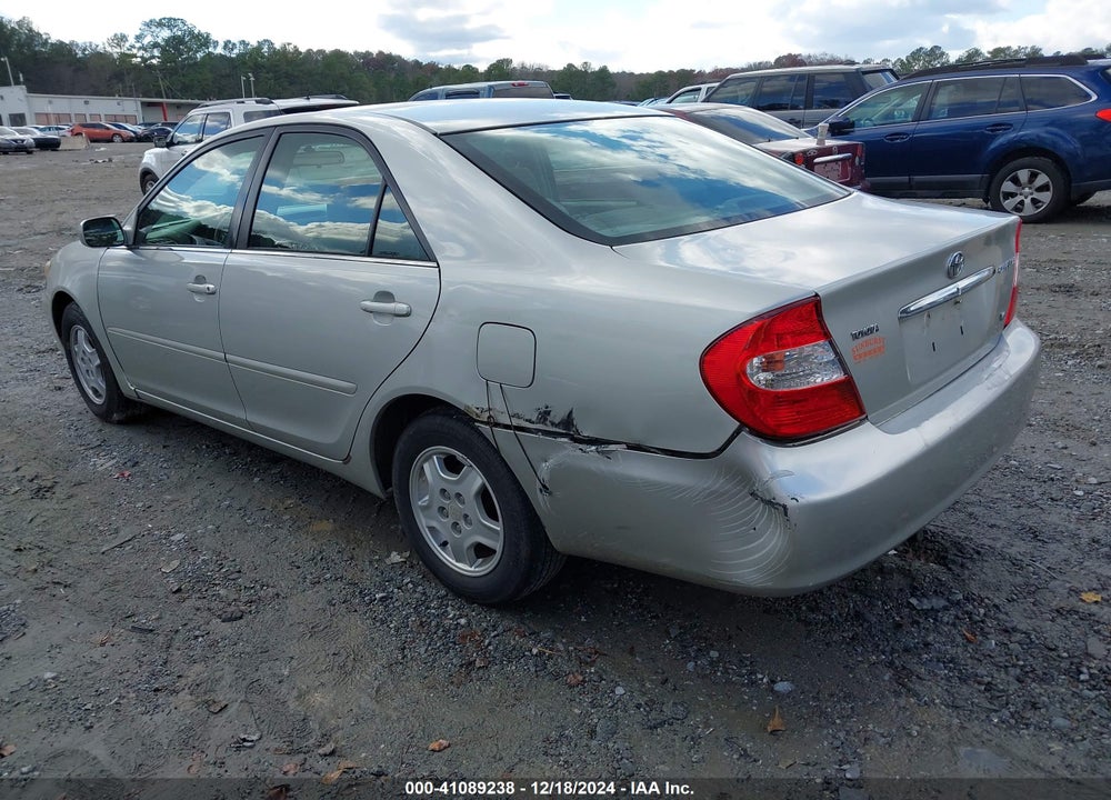 2002 TOYOTA CAMRY LE V6 VIN: 4T1BF30K22U029467
