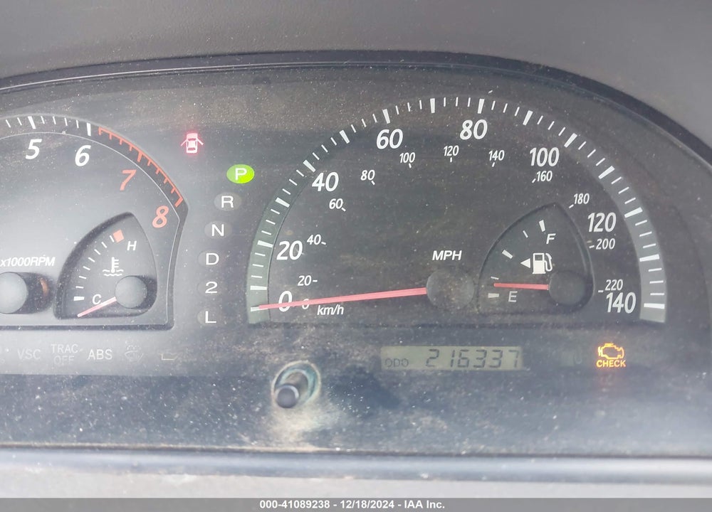 2002 TOYOTA CAMRY LE V6 VIN: 4T1BF30K22U029467
