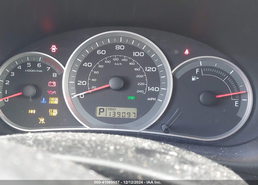 2011 SUBARU IMPREZA WAGON VIN: JF1GH6D63BH804876