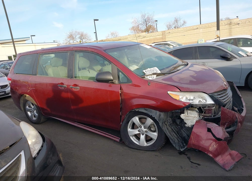 2014 TOYOTA SIENNA L V6 7 PASSENGER VIN: 5TDZK3DC1ES450154