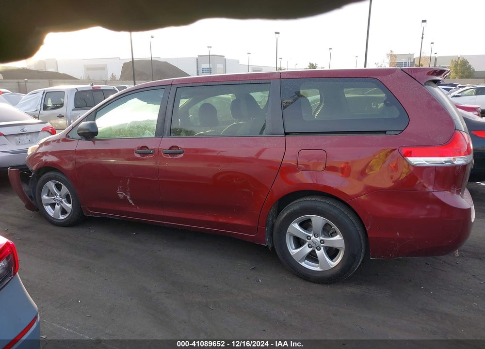 2014 TOYOTA SIENNA L V6 7 PASSENGER VIN: 5TDZK3DC1ES450154