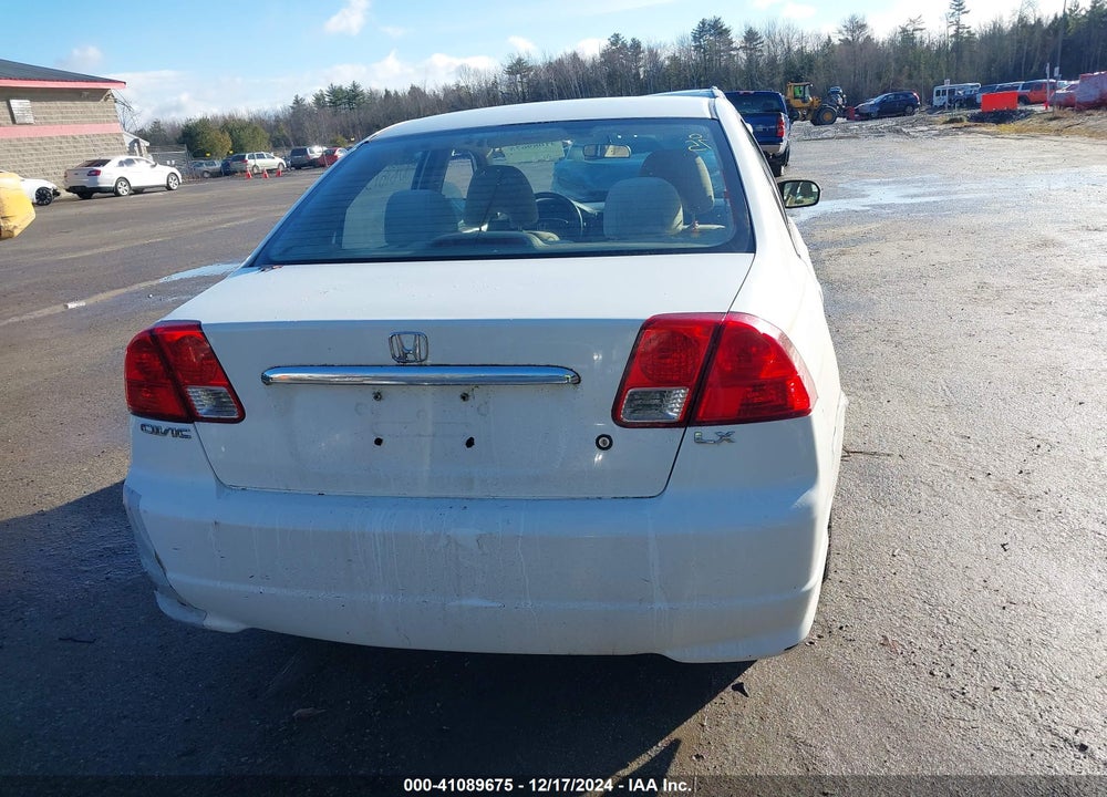 2005 HONDA CIVIC LX VIN: 2HGES16535H530668
