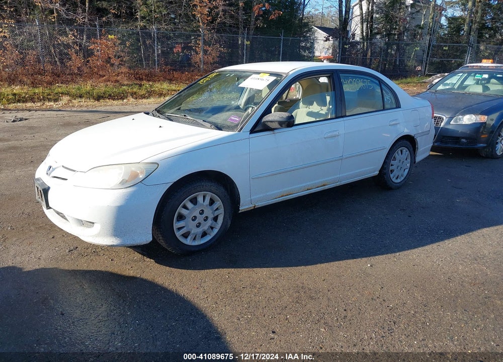 2005 HONDA CIVIC LX VIN: 2HGES16535H530668