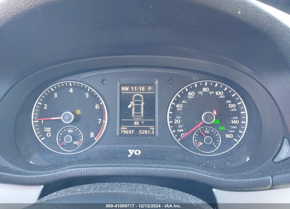 2012 VOLKSWAGEN PASSAT 2.5L SE VIN: 1VWBP7A31CC093214