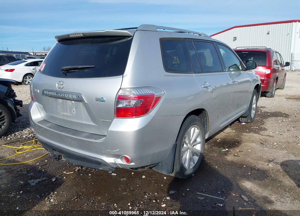 2008 TOYOTA HIGHLANDER HYBRID LIMITED VIN: JTEEW44A282021121