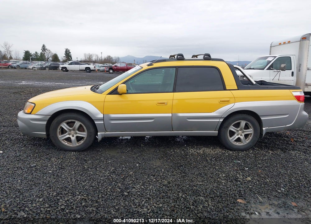 2003 SUBARU BAJA VIN: 4S4BT61C937106921