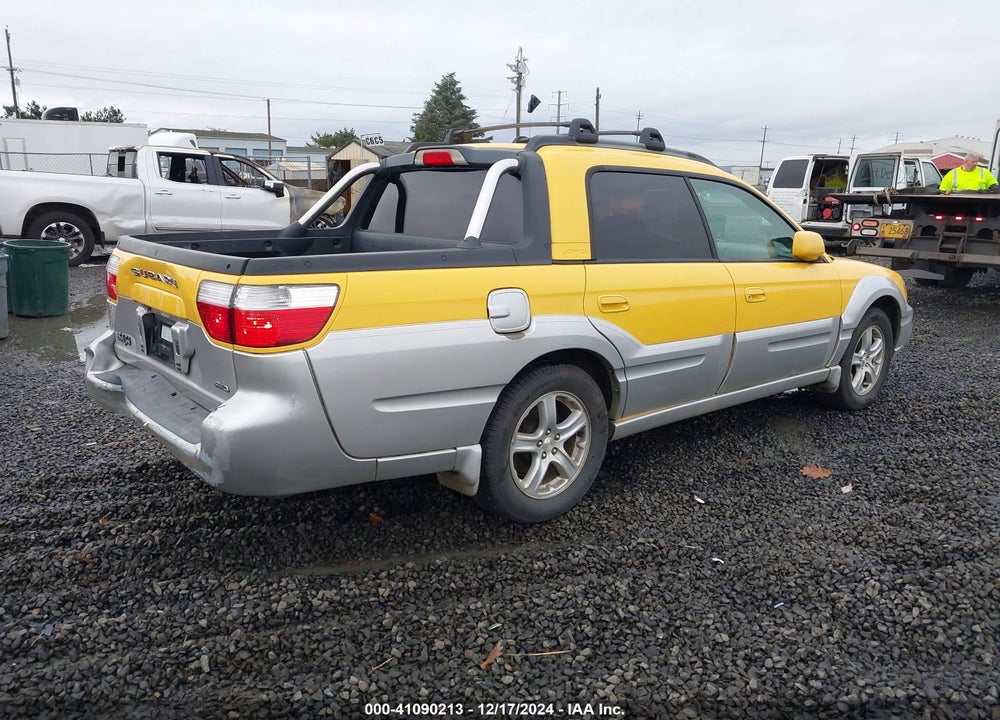 2003 SUBARU BAJA VIN: 4S4BT61C937106921