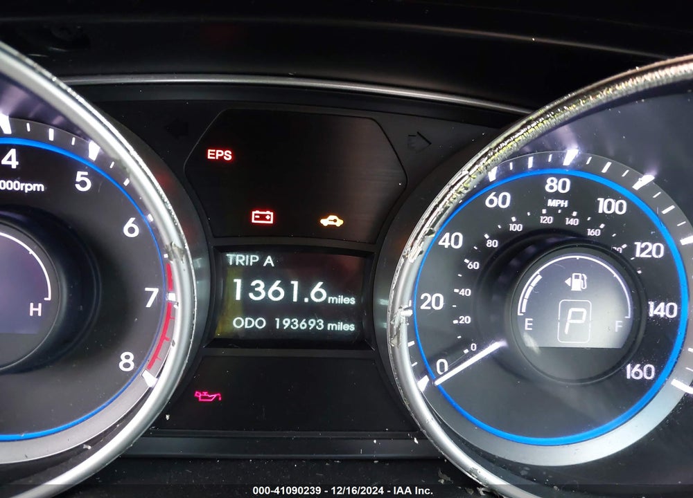 2011 HYUNDAI SONATA LIMITED 2.0T VIN: 5NPEC4ABXBH237346