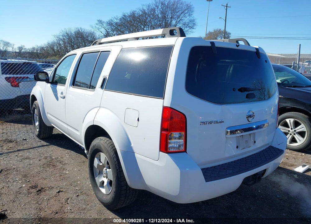 2009 NISSAN PATHFINDER S VIN: 5N1AR18U29C607337