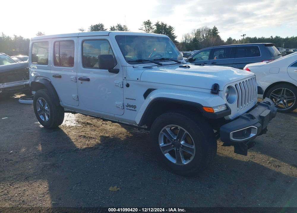 2020 JEEP WRANGLER UNLIMITED SAHARA VIN: 1C4HJXENXLW220910