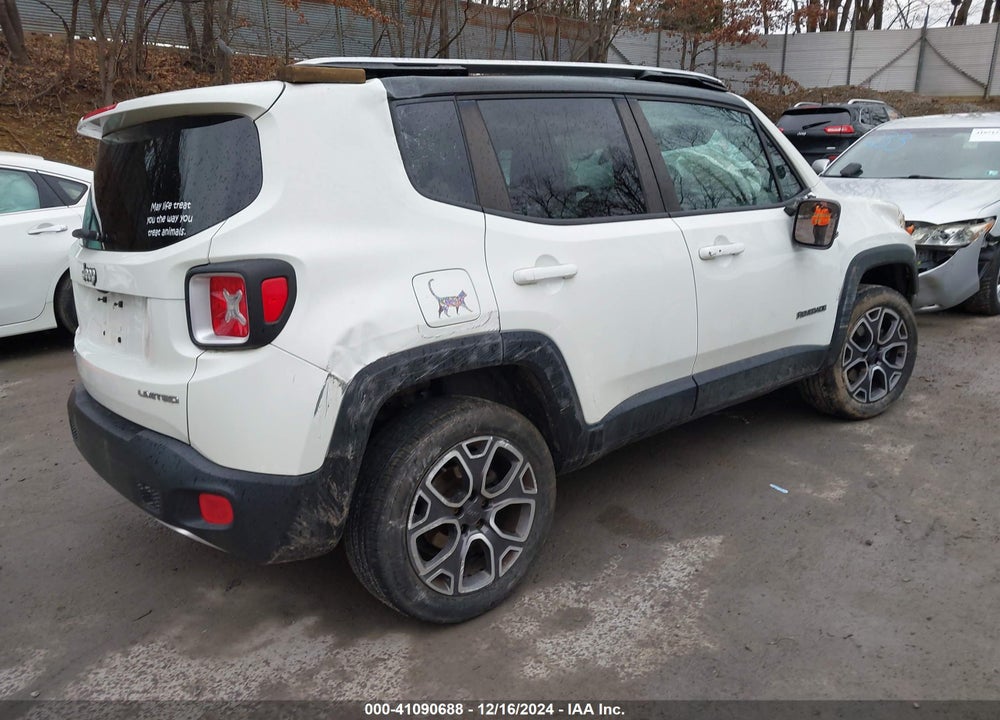 2015 JEEP RENEGADE LIMITED VIN: ZACCJBDT4FPC38432