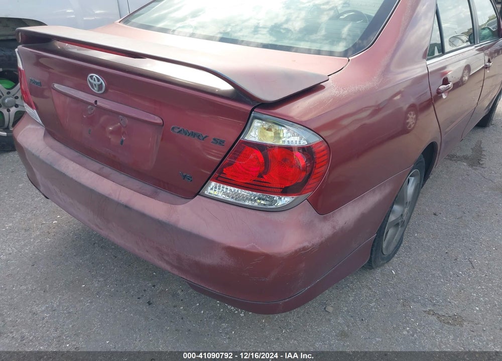 2005 TOYOTA CAMRY SE V6 VIN: 4T1BA32K55U507381