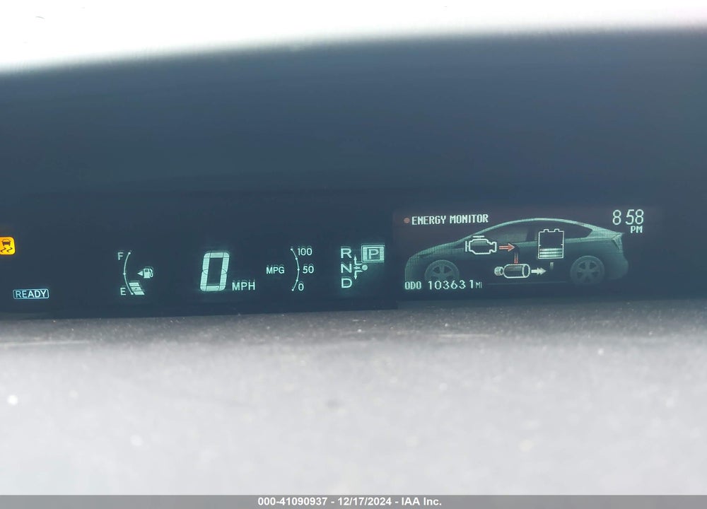 2012 TOYOTA PRIUS THREE VIN: JTDKN3DU5C5485414