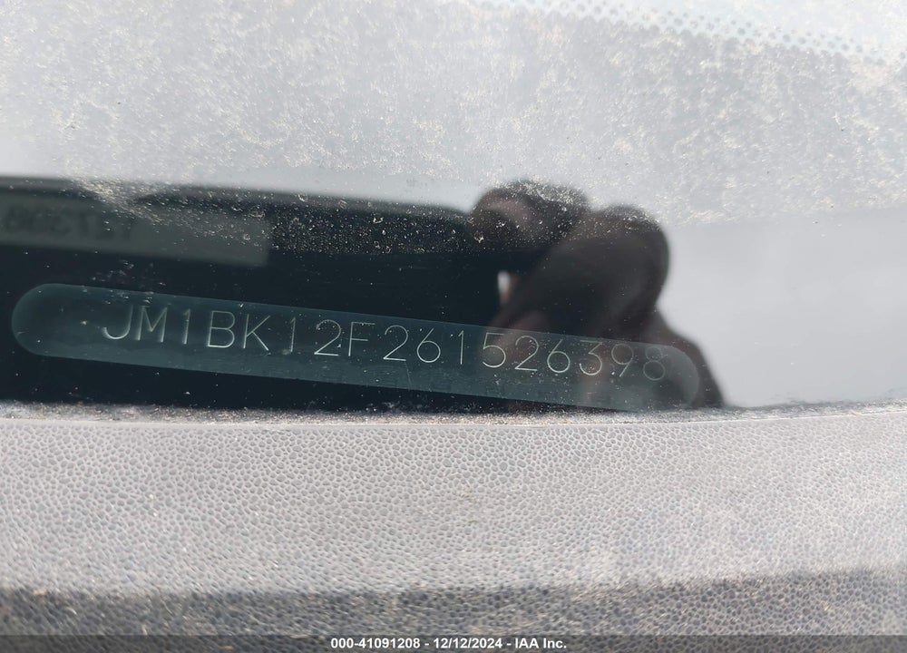 2006 MAZDA 3 I VIN: JM1BK12F261526398