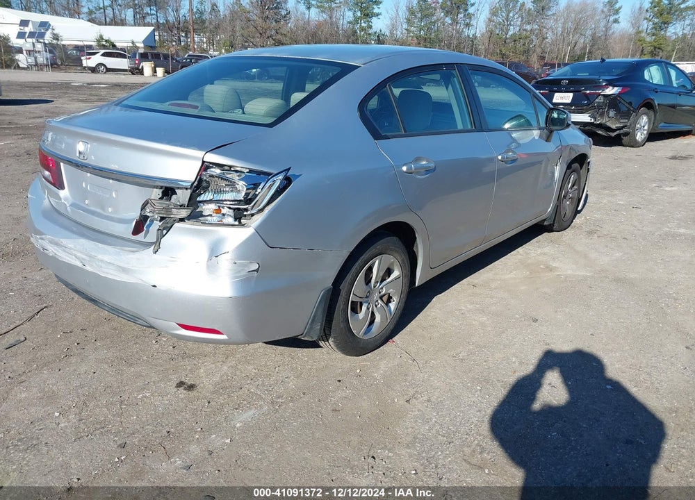 2013 HONDA CIVIC LX VIN: 2HGFB2F58DH593743
