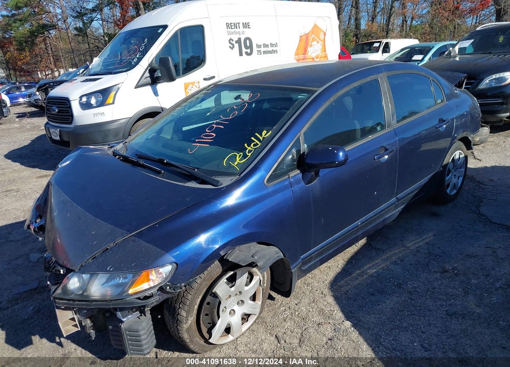 2009 HONDA CIVIC LX VIN: 19XFA16589E026799