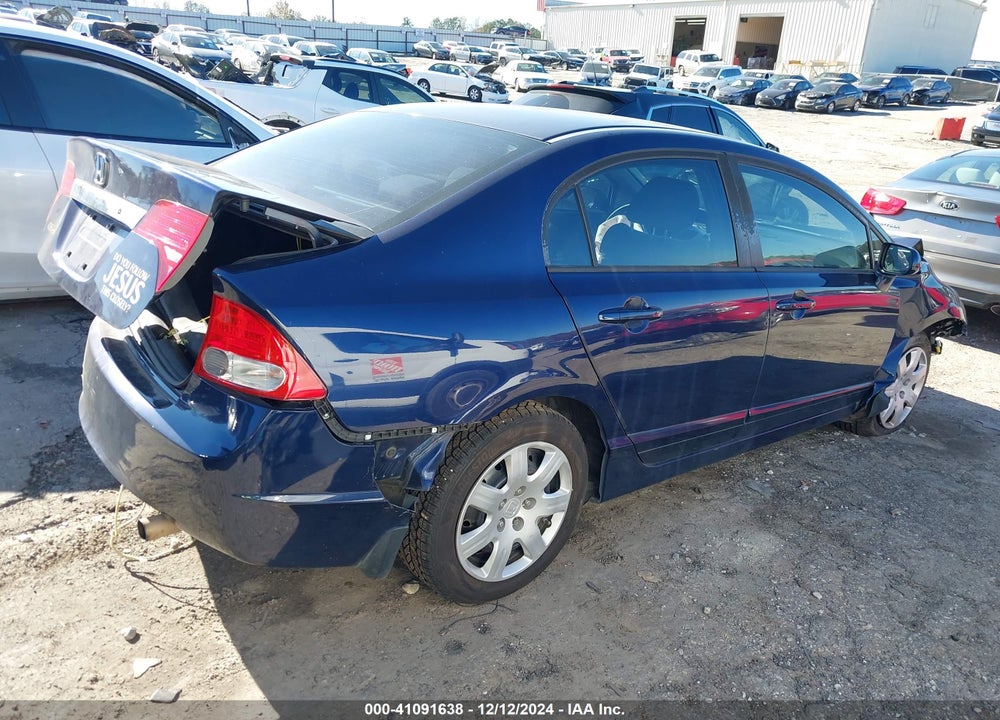2009 HONDA CIVIC LX VIN: 19XFA16589E026799