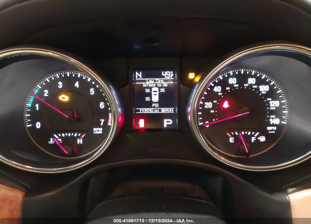 2013 JEEP GRAND CHEROKEE OVERLAND VIN: 1C4RJFCG7DC558187