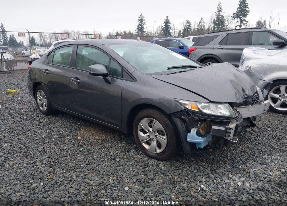 2013 HONDA CIVIC LX VIN: 2HGFB2F55DH600518
