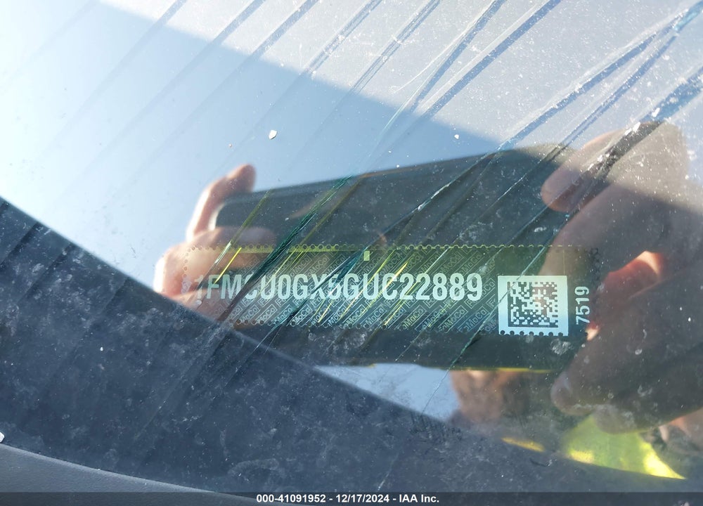 2016 FORD ESCAPE SE VIN: 1FMCU0GX5GUC22889
