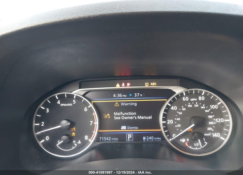 2021 NISSAN ALTIMA SV FWD VIN: 1N4BL4DV5MN377502