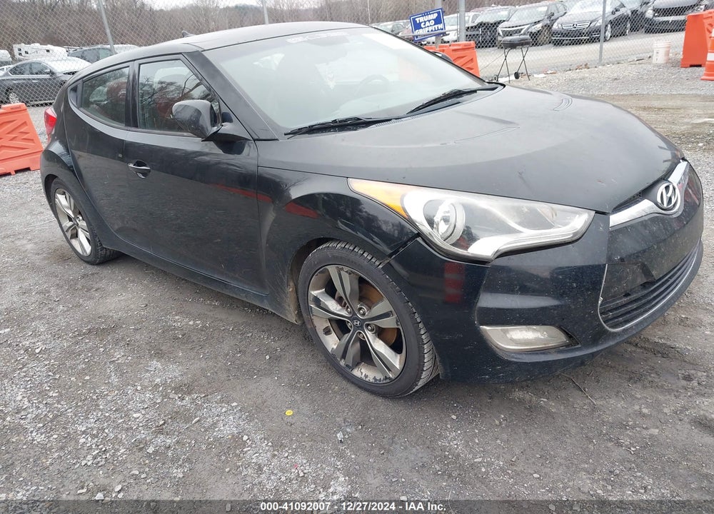 2012 HYUNDAI VELOSTER BASE W/RED/BLACK VIN: KMHTC6AD2CU077793