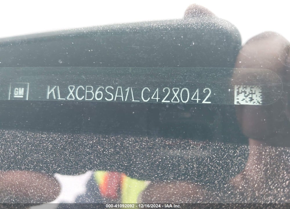 2020 CHEVROLET SPARK FWD LS AUTOMATIC VIN: KL8CB6SA1LC428042