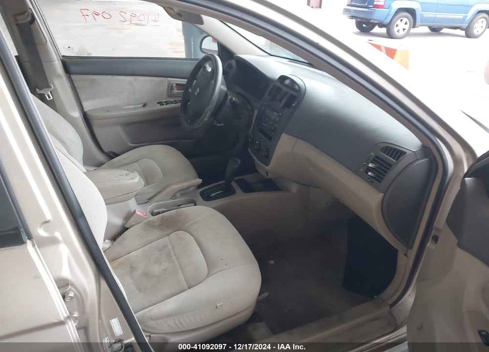 2006 KIA SPECTRA VIN: KNAFE121765366277