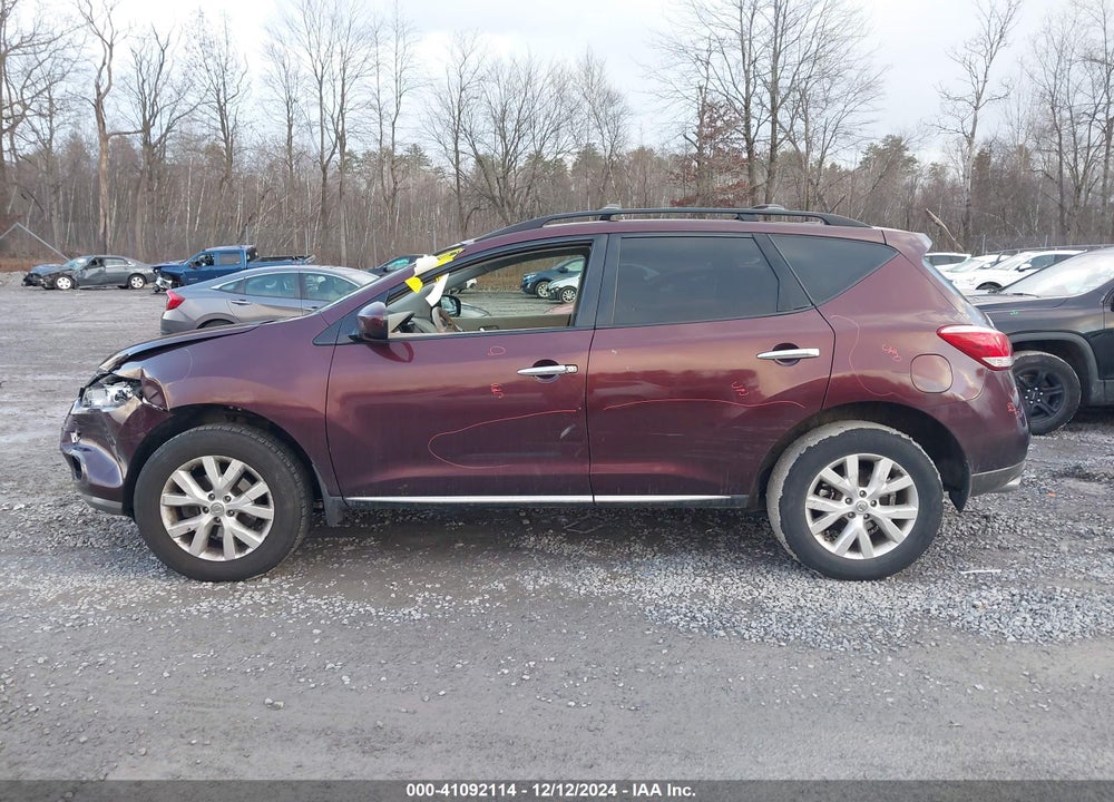 2013 NISSAN MURANO SV VIN: JN8AZ1MW9DW310489
