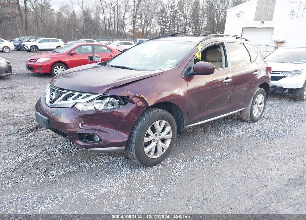2013 NISSAN MURANO SV VIN: JN8AZ1MW9DW310489