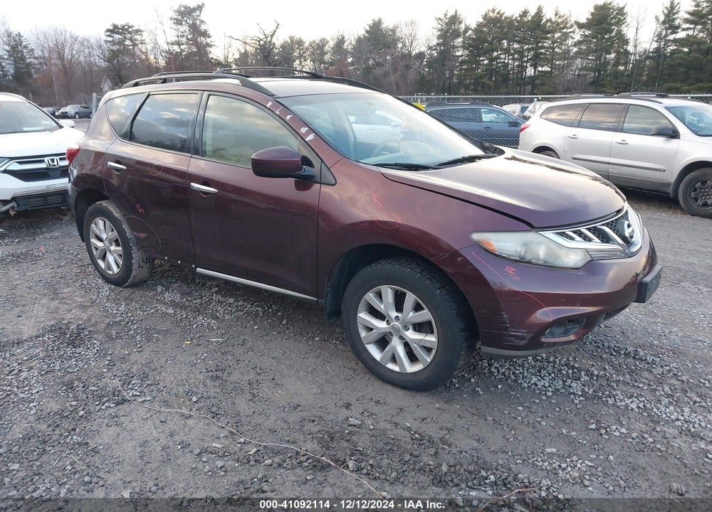 2013 NISSAN MURANO SV VIN: JN8AZ1MW9DW310489