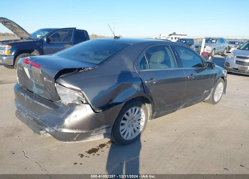 2010 FORD FUSION HYBRID VIN: 3FADP0L3XAR160221