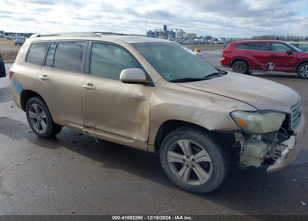 2008 TOYOTA HIGHLANDER SPORT VIN: JTEES43A782043306