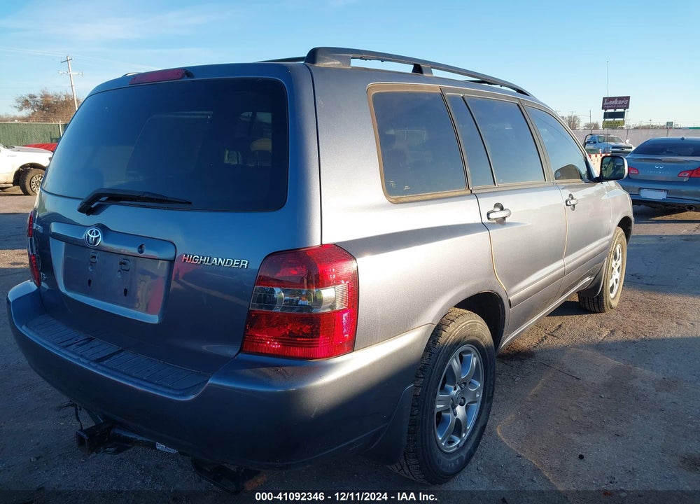 2006 TOYOTA HIGHLANDER V6 VIN: JTEGP21A860110523