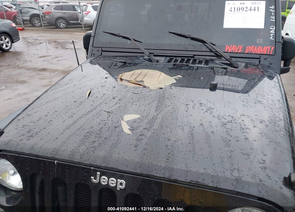 2016 JEEP WRANGLER SPORT VIN: 1C4AJWAG4GL247014