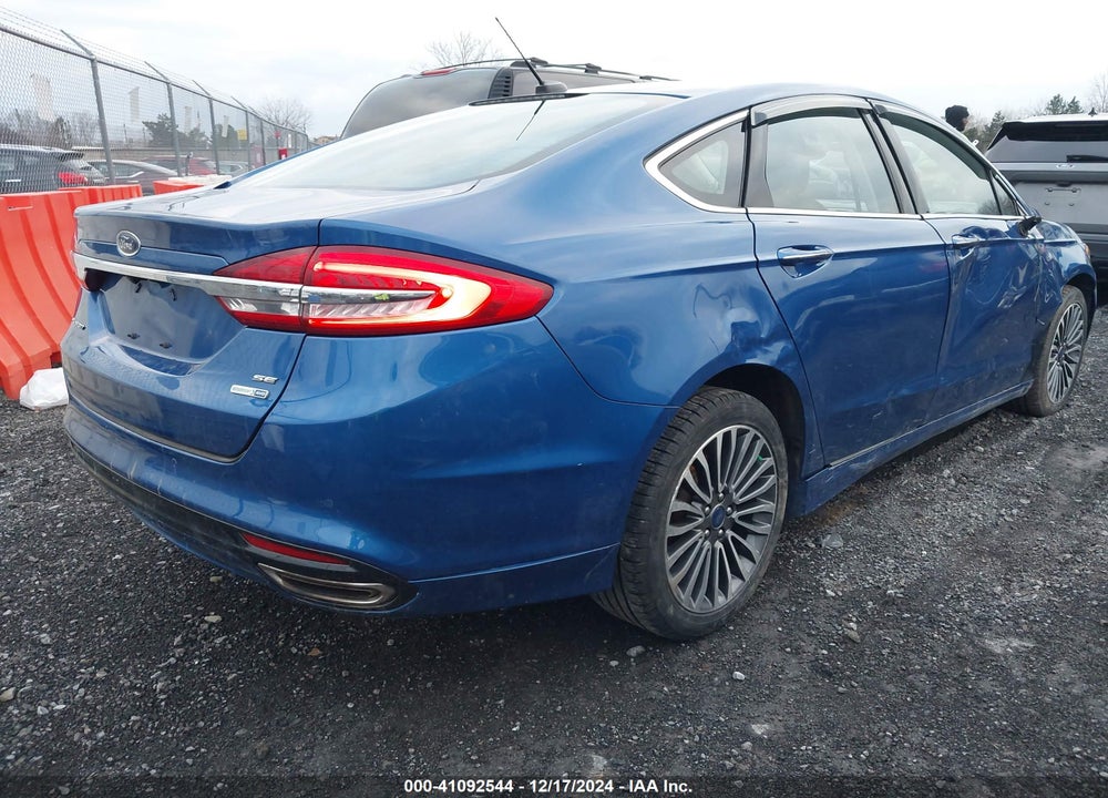 2017 FORD FUSION SE VIN: 3FA6P0T99HR173808