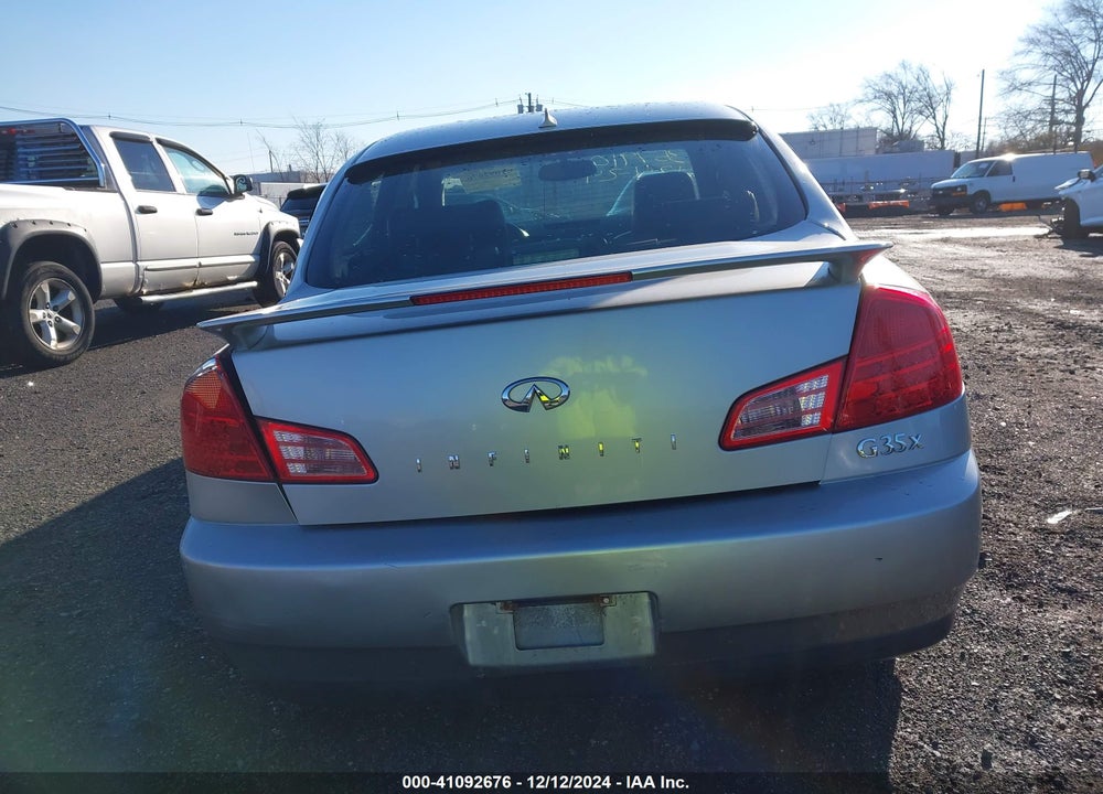 2004 INFINITI G35X VIN: JNKCV51F34M720212