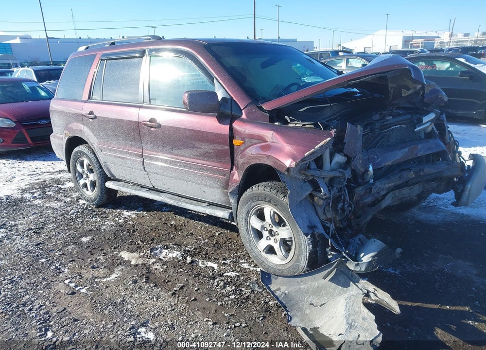 2007 HONDA PILOT EX VIN: 2HKYF18437H503792